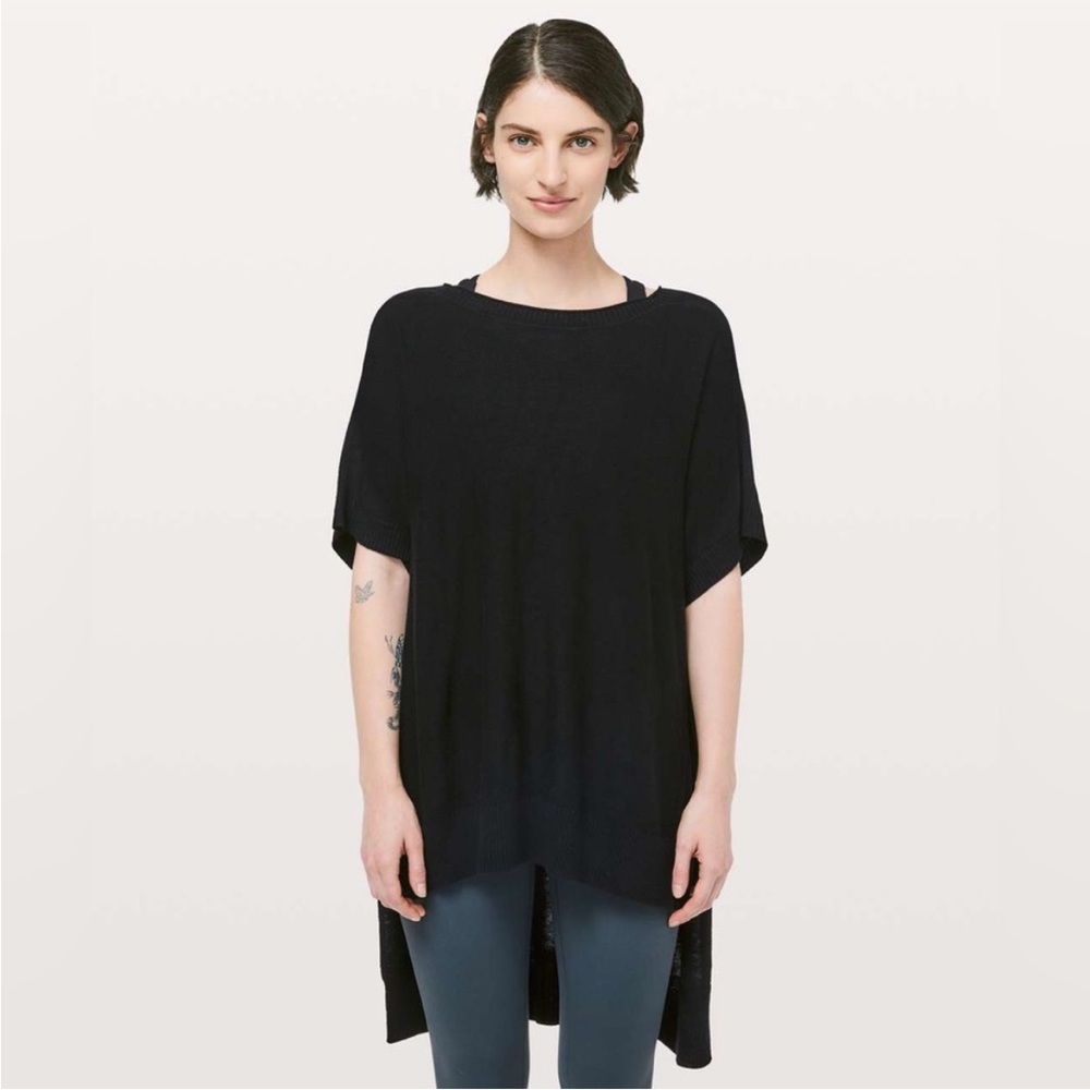 Lululemon athletica Olive Tunic Top Be At Ease Poncho Sage Green - Picture 7 of 9